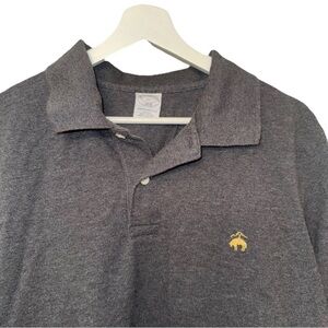Brooks Brothers Charcoal Polo with Gold Logo